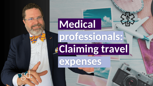 Claiming travel expenses for medical professionals
