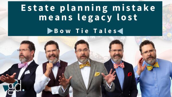 Multiple photos of bearded man with glasses wearing a bow tie